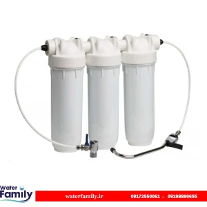 دستگاه تصفیه آب خانگی سه مرحله ای زیرسینکی سفید